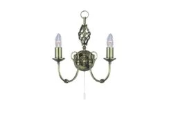 Zanzibar Antique Brass Wall Light