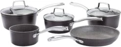 Stellar Rocktanium Non Stick 5 Piece Saucepan Set