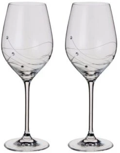 Dartington Glitz Wine Glasses Pair
