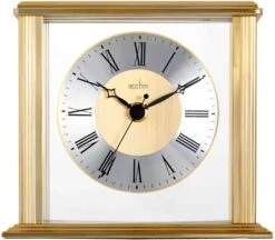 Hamilton Brass Effect Mantel Clock