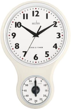 Kitchen Time Cream Wall Clock