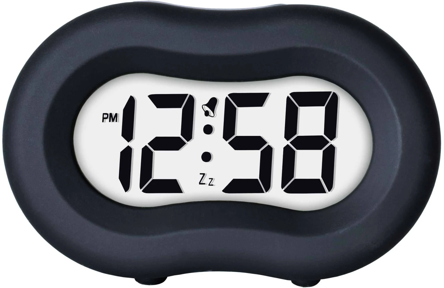Vierra Liquorice Black Alarm Clock 1 Vierra Liquorice Black Alarm Clock