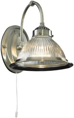 Searchlight Antique Brass American Diner Style Wall Light