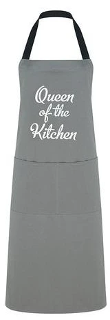 Queen Of The Kitchen Apron Grey