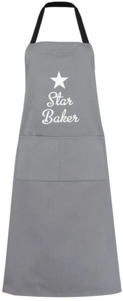 Star Baker Apron Grey