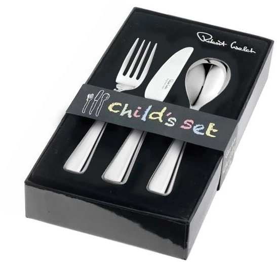 Robert Welch Malvern Bright 18/10 3 Piece Kids Cutlery Set 2 Robert Welch Malvern Bright 18/10 3 Piece Kids Cutlery Set - Image 2