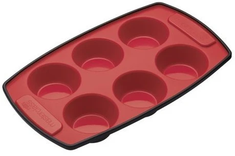 Masterclass Silicone 6 Hole Pan 30x18cm 1 Masterclass Silicone 6 Hole Pan 30x18cm