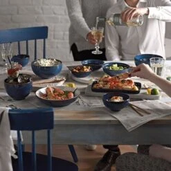 Denby Imperial Blue Coupe Cereal Bowl 7 Denby Imperial Blue Coupe Cereal Bowl -Le Creuset Sales Store 35665 14839