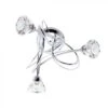 BHS Marianne Flush Ceiling 3 Light Chrome