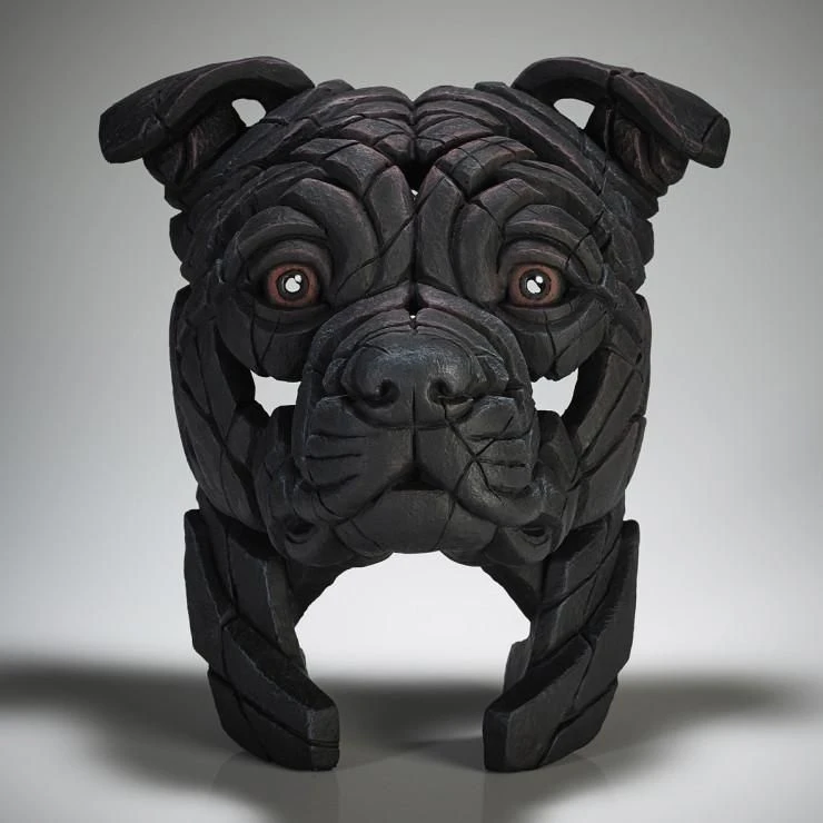 Edge Staffordshire Bull Terrier Bust Black 1 Edge Staffordshire Bull Terrier Bust Black