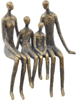 Libra Sitting Family Of Four Shelf Sculpture