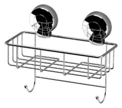 Showerdrape Suctionloc Sponge Basket Chrome