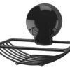 Showerdrape Suctionloc Soap Basket Black