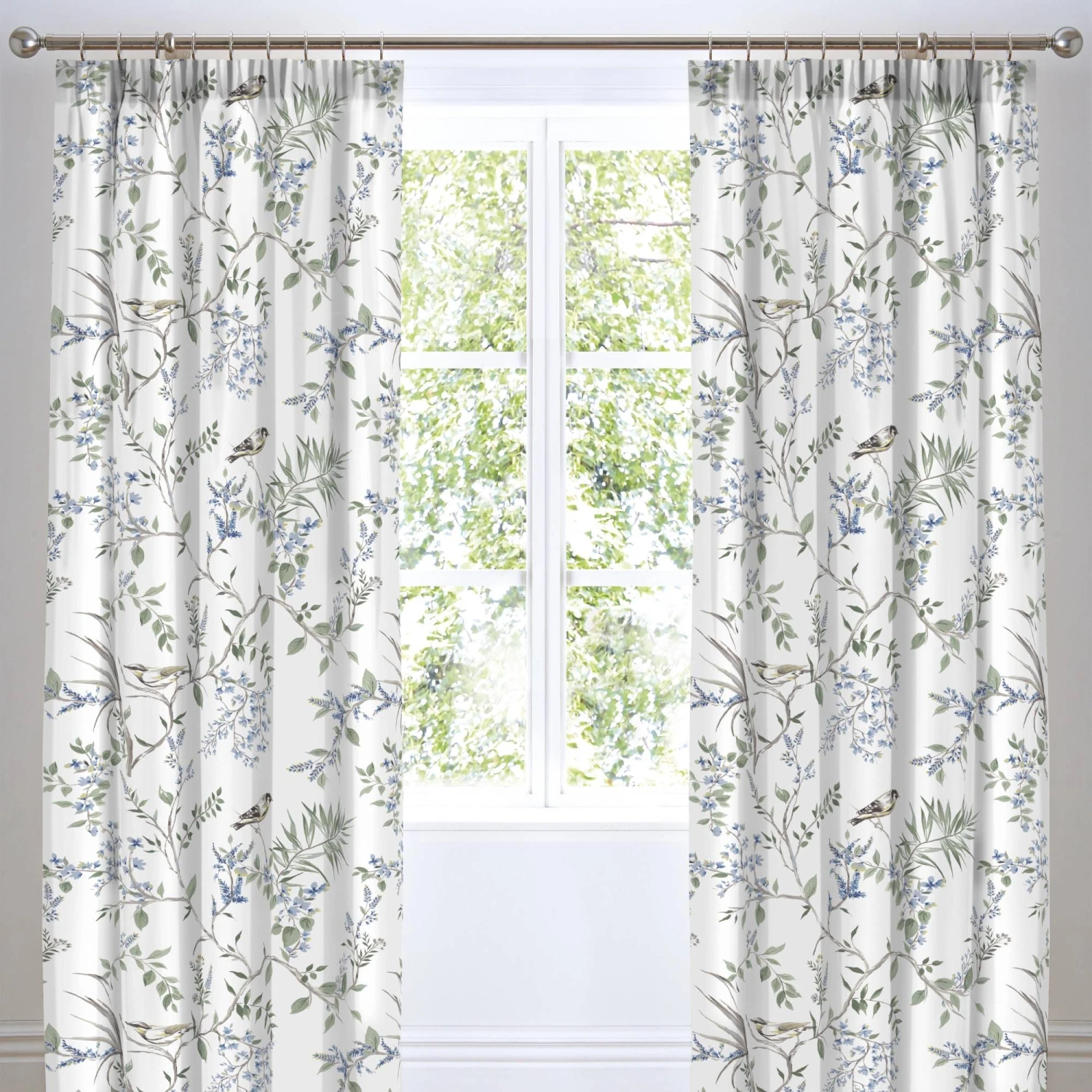 Dreams & Drapes Nora Blossom Curtains Green 66x72 1 Dreams & Drapes Nora Blossom Curtains Green 66x72