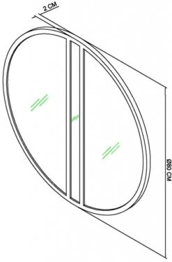 Other Markham Silver Grey Wall Mirror -Le Creuset Sales Store 48263 38481