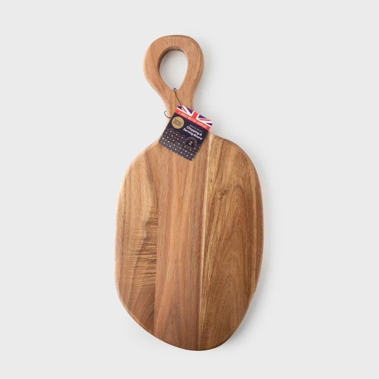 Taylors Eye Witness Chopping Board Pebble Loop Acacia 23.5X50cm 1 Taylors Eye Witness Chopping Board Pebble Loop Acacia 23.5X50cm