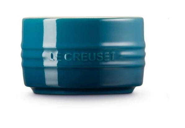 Le Creuset Stackable Ramekin Deep Teal 1 Le Creuset Stackable Ramekin Deep Teal