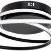 BHS Pei Rings LED Flush Ceiling Light Black