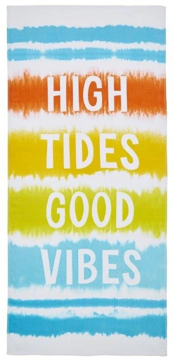 Catherine Lansfield Good Vibes Beach Towel 1 Catherine Lansfield Good Vibes Beach Towel