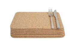 Rectangular Table Mats In Cork Set Of 6