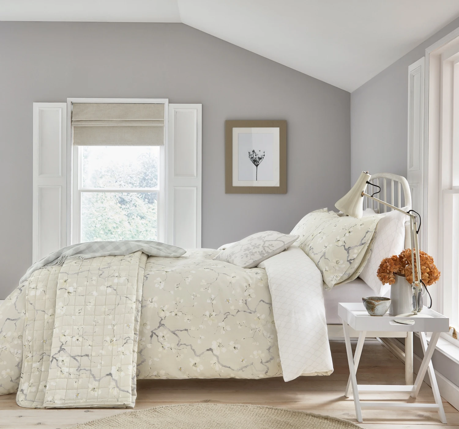 Sanderson Options Athena Grey Linen Duvet Set 1 Sanderson Options Athena Grey Linen Duvet Set